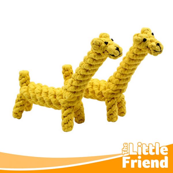 mainan gigitan anjing kucing tali tambang jerapah 2